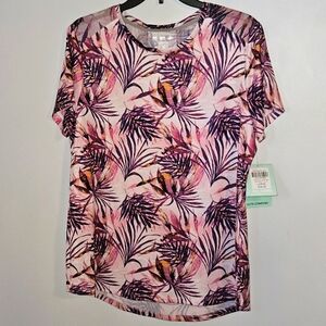REEL LEGENDS Keep-It-Cool Tropical Dreams Tee-shirt Top Women's Size L